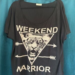Love J Black Weekend Warrior Crop Top
